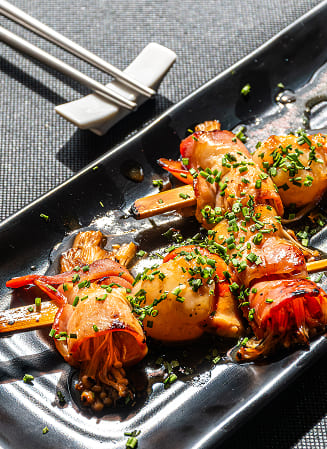 Brochetas yakitori