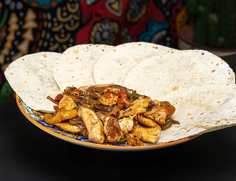 Fajitas de pollo de Antojitos
