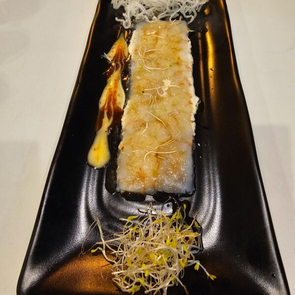 CARPACCIO DE GAMBA DULCE JAPONESA